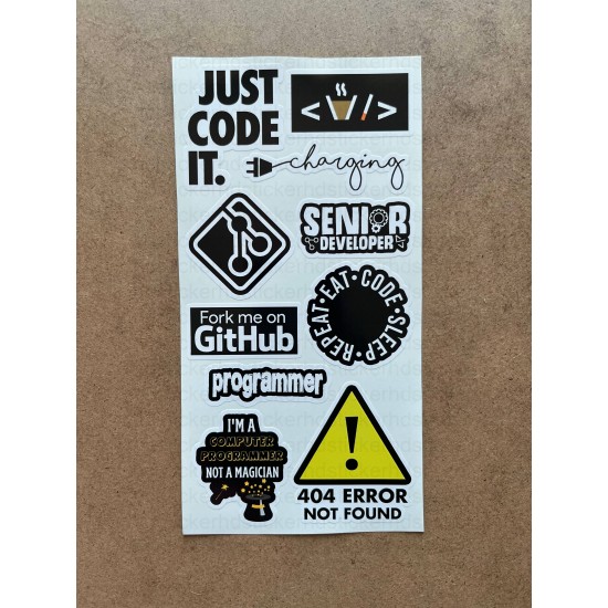 60 Adet Yazılım & Yazılımcı Software Developer Laptop Notebook Tablet Etiket Sticker Set P59 60 Adet Yazılım & Yazılımcı Software Developer Laptop Notebook Tablet Etiket Sticker Set P59