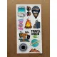 61 Adet Travel Seyahat Temalı Sticker Seti - Gezi, Valiz, Laptop, Defter İçin Renkli Etiket Çıkartma 61 Adet Travel Seyahat Temalı Sticker Seti - Gezi, Valiz, Laptop, Defter İçin Renkli Etiket Çıkartma