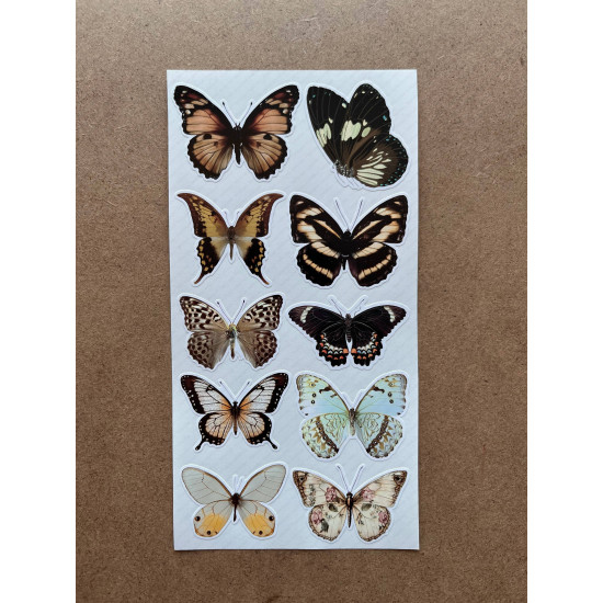 61 Adet Vintage Kelebek Sticker Seti - Defter, Duvar, Laptop, Ayna, Cam Çocuk Kitap Dekor Etiket P4 61 Adet Vintage Kelebek Sticker Seti - Defter, Duvar, Laptop, Ayna, Cam Çocuk Kitap Dekor Etiket P4