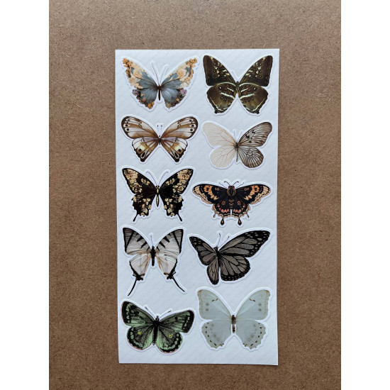 61 Adet Vintage Kelebek Sticker Seti - Defter, Duvar, Laptop, Ayna, Cam Çocuk Kitap Dekor Etiket P4 61 Adet Vintage Kelebek Sticker Seti - Defter, Duvar, Laptop, Ayna, Cam Çocuk Kitap Dekor Etiket P4