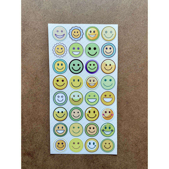 64 Adet Gülücük Temalı Sticker Seti - Renkli Gülen Yüz, Öğretmen, Defter, Ajanda Süsleme Etiketleri 64 Adet Gülücük Temalı Sticker Seti - Renkli Gülen Yüz, Öğretmen, Defter, Ajanda Süsleme Etiketleri