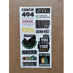 64 Adet Yazılım & Yazılımcı Software Developer Laptop Notebook Tablet Etiket Sticker Set P60 64 Adet Yazılım & Yazılımcı Software Developer Laptop Notebook Tablet Etiket Sticker Set P60