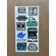 64 Adet Yazılım & Yazılımcı Software Developer Laptop Notebook Tablet Etiket Sticker Set P60