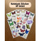 69 Adet Kelebek Sticker Seti - Defter, Duvar, Laptop, Telefon, Ayna, Cam Çocuk Kitap Dekor Etiket P3
