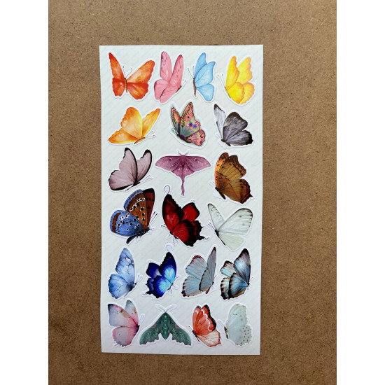 69 Adet Kelebek Sticker Seti - Defter, Duvar, Laptop, Telefon, Ayna, Cam Çocuk Kitap Dekor Etiket P3 69 Adet Kelebek Sticker Seti - Defter, Duvar, Laptop, Telefon, Ayna, Cam Çocuk Kitap Dekor Etiket P3
