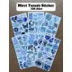 6'lı Mavi Art Temalı Sticker Seti 106 Adet Planner Ajanda Laptop Telefon Bullet Journal Etiket 6'lı Mavi Art Temalı Sticker Seti 106 Adet Planner Ajanda Laptop Telefon Bullet Journal Etiket