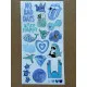 6'lı Mavi Art Temalı Sticker Seti 106 Adet Planner Ajanda Laptop Telefon Bullet Journal Etiket 6'lı Mavi Art Temalı Sticker Seti 106 Adet Planner Ajanda Laptop Telefon Bullet Journal Etiket