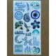 6'lı Mavi Art Temalı Sticker Seti 106 Adet Planner Ajanda Laptop Telefon Bullet Journal Etiket 6'lı Mavi Art Temalı Sticker Seti 106 Adet Planner Ajanda Laptop Telefon Bullet Journal Etiket
