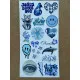 6'lı Mavi Art Temalı Sticker Seti 106 Adet Planner Ajanda Laptop Telefon Bullet Journal Etiket 6'lı Mavi Art Temalı Sticker Seti 106 Adet Planner Ajanda Laptop Telefon Bullet Journal Etiket