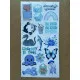 6'lı Mavi Art Temalı Sticker Seti 106 Adet Planner Ajanda Laptop Telefon Bullet Journal Etiket 6'lı Mavi Art Temalı Sticker Seti 106 Adet Planner Ajanda Laptop Telefon Bullet Journal Etiket