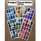 6'lı Renkli Fotoğraf Temalı Sticker Seti 120 Adet Planner Ajanda Laptop Bullet Journal Etiket
