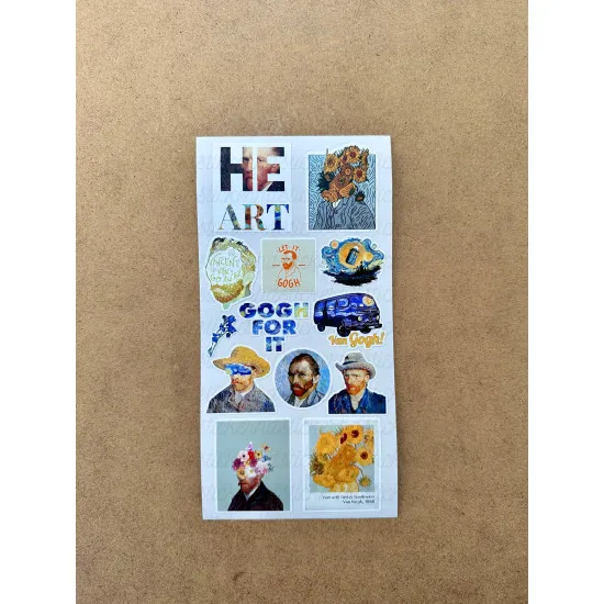 6'lı Van Gogh Art Temalı Sticker Seti 92 Adet Planner Ajanda Laptop Telefon Bullet Journal Etiket 6'lı Van Gogh Art Temalı Sticker Seti 92 Adet Planner Ajanda Laptop Telefon Bullet Journal Etiket
