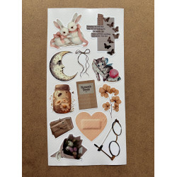 6'lı Vintage Temalı Sticker Seti 85 Adet Planner Ajanda Laptop Tablet Telefon Bullet Journal Etiket