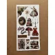 6'lı Vintage Temalı Sticker Seti 85 Adet Planner Ajanda Laptop Tablet Telefon Bullet Journal Etiket