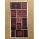70 Adet Etnik Halı Kilim Desenli Motif Vintage Bohem Ajanda Defter Scrapbook Etiket Sticker Çıkartma