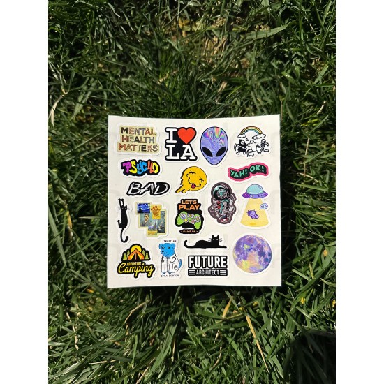 70 Adet Bullet Journal Ajanda Daily Cute Çıkartma Planner Defter Laptop Etiket Sticker Seti Mini P3