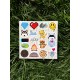 70 Adet Bullet Journal Ajanda Daily Cute Çıkartma Planner Defter Laptop Etiket Sticker Seti Mini P5