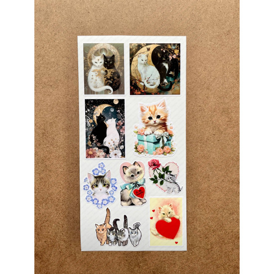72 Adet Vintage Kedi Sticker - Ajanda, Bullet Journal, Telefon, Laptop, Defter, Retro, Dekor Etiket 72 Adet Vintage Kedi Sticker - Ajanda, Bullet Journal, Telefon, Laptop, Defter, Retro, Dekor Etiket