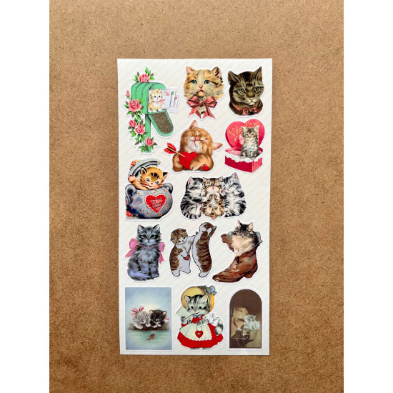 72 Adet Vintage Kedi Sticker - Ajanda, Bullet Journal, Telefon, Laptop, Defter, Retro, Dekor Etiket 72 Adet Vintage Kedi Sticker - Ajanda, Bullet Journal, Telefon, Laptop, Defter, Retro, Dekor Etiket