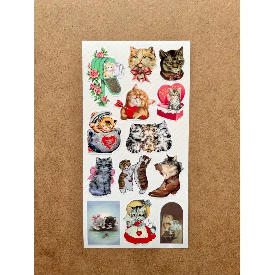 72 Adet Vintage Kedi Sticker - Ajanda, Bullet Journal, Telefon, Laptop, Defter, Retro, Dekor Etiket 72 Adet Vintage Kedi Sticker - Ajanda, Bullet Journal, Telefon, Laptop, Defter, Retro, Dekor Etiket