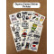74 Adet Gamer Sticker Seti - Oyuncu Etiket Paketi, Konsol, PC, Laptop Etiket Çıkartma