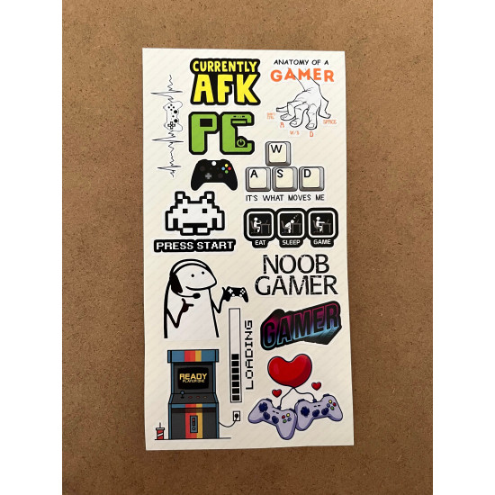 74 Adet Gamer Sticker Seti - Oyuncu Etiket Paketi, Konsol, PC, Laptop Etiket Çıkartma 74 Adet Gamer Sticker Seti - Oyuncu Etiket Paketi, Konsol, PC, Laptop Etiket Çıkartma