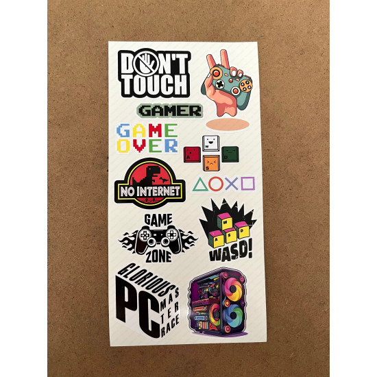 74 Adet Gamer Sticker Seti - Oyuncu Etiket Paketi, Konsol, PC, Laptop Etiket Çıkartma 74 Adet Gamer Sticker Seti - Oyuncu Etiket Paketi, Konsol, PC, Laptop Etiket Çıkartma