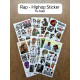 74 Adet Rap Hiphop Sticker Seti - Laptop, Kaykay, Defter, Ajanda Etiket Renkli ve Tarz Çıkartma 74 Adet Rap Hiphop Sticker Seti - Laptop, Kaykay, Defter, Ajanda Etiket Renkli ve Tarz Çıkartma