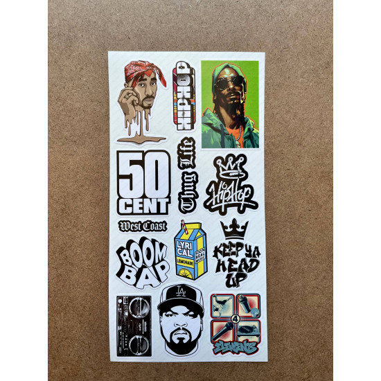 74 Adet Rap Hiphop Sticker Seti - Laptop, Kaykay, Defter, Ajanda Etiket Renkli ve Tarz Çıkartma 74 Adet Rap Hiphop Sticker Seti - Laptop, Kaykay, Defter, Ajanda Etiket Renkli ve Tarz Çıkartma