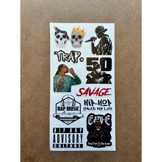 74 Adet Rap Hiphop Sticker Seti - Laptop, Kaykay, Defter, Ajanda Etiket Renkli ve Tarz Çıkartma 74 Adet Rap Hiphop Sticker Seti - Laptop, Kaykay, Defter, Ajanda Etiket Renkli ve Tarz Çıkartma