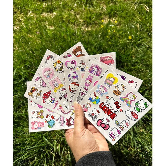 78 Adet Hello Kitty Bullet Journal Ajanda Planner Laptop Defter Etiket Sticker Seti Mini Cute Tablet