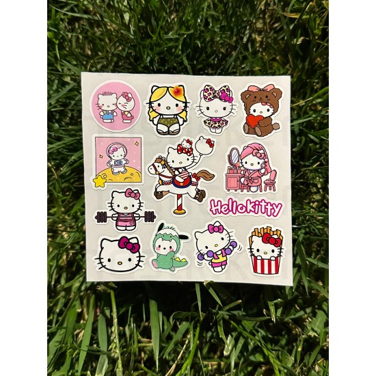 78 Adet Hello Kitty Bullet Journal Ajanda Planner Laptop Defter Etiket Sticker Seti Mini Cute Tablet