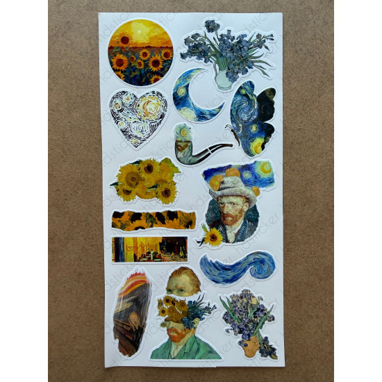 80 Adet Van Gogh Temalı Sticker Seti Ajanda Planner Bullet Journal Sanat Art Etiket Çıkartma 80 Adet Van Gogh Temalı Sticker Seti Ajanda Planner Bullet Journal Sanat Art Etiket Çıkartma