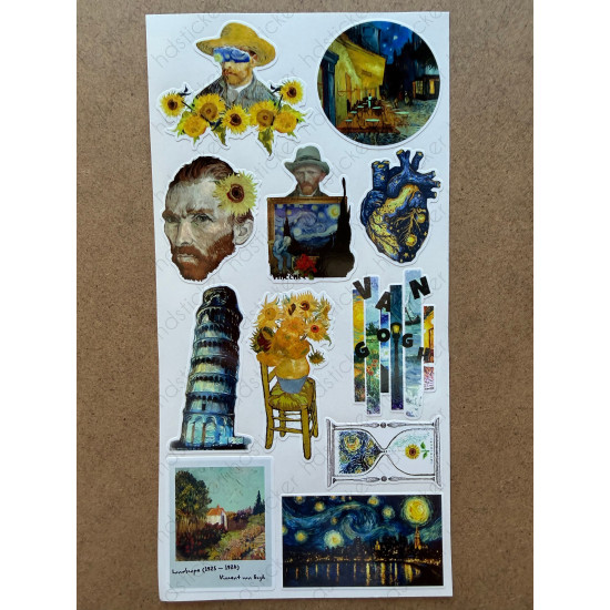 80 Adet Van Gogh Temalı Sticker Seti Ajanda Planner Bullet Journal Sanat Art Etiket Çıkartma 80 Adet Van Gogh Temalı Sticker Seti Ajanda Planner Bullet Journal Sanat Art Etiket Çıkartma