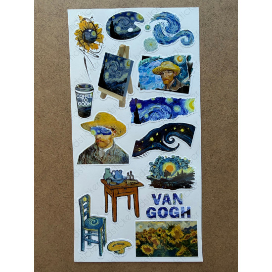 80 Adet Van Gogh Temalı Sticker Seti Ajanda Planner Bullet Journal Sanat Art Etiket Çıkartma 80 Adet Van Gogh Temalı Sticker Seti Ajanda Planner Bullet Journal Sanat Art Etiket Çıkartma