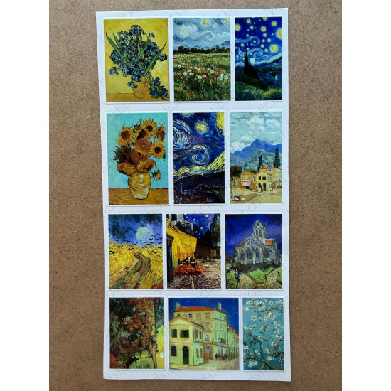 80 Adet Van Gogh Temalı Sticker Seti Ajanda Planner Bullet Journal Sanat Art Etiket Çıkartma 80 Adet Van Gogh Temalı Sticker Seti Ajanda Planner Bullet Journal Sanat Art Etiket Çıkartma