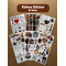 83 Adet Coffee Temalı Sticker Seti Ajanda Planner Bullet Journal Sanat Art Kahve Etiket Çıkartma