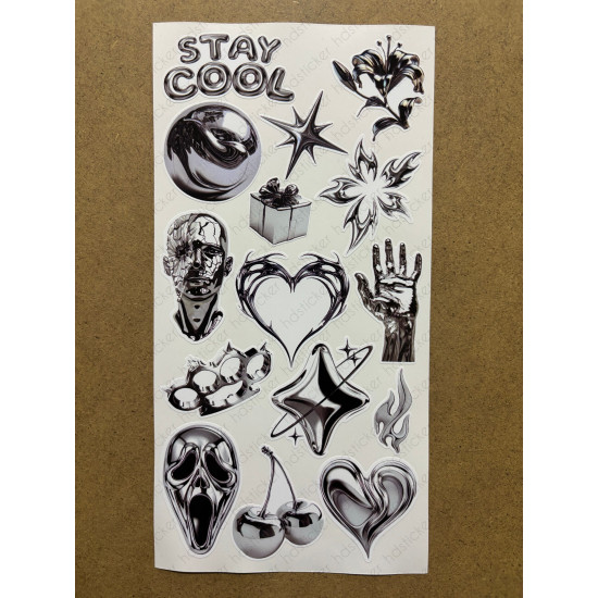 92 Adet Silver Temalı Sticker Seti Ajanda Planner Bullet Journal Sanat Art Gümüş Etiket Çıkartma 92 Adet Silver Temalı Sticker Seti Ajanda Planner Bullet Journal Sanat Art Gümüş Etiket Çıkartma