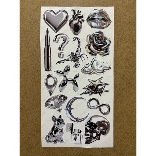 92 Adet Silver Temalı Sticker Seti Ajanda Planner Bullet Journal Sanat Art Gümüş Etiket Çıkartma 92 Adet Silver Temalı Sticker Seti Ajanda Planner Bullet Journal Sanat Art Gümüş Etiket Çıkartma