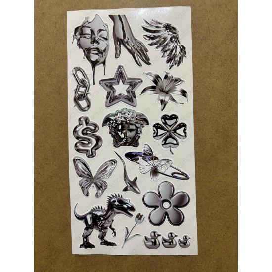 92 Adet Silver Temalı Sticker Seti Ajanda Planner Bullet Journal Sanat Art Gümüş Etiket Çıkartma 92 Adet Silver Temalı Sticker Seti Ajanda Planner Bullet Journal Sanat Art Gümüş Etiket Çıkartma