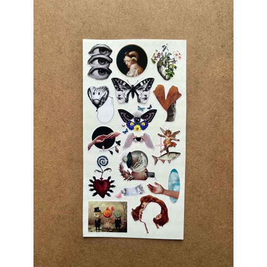 95 Adet Surreal Sanat Sticker Seti - Renkli Etiket, Planner Ajanda Bullet Journal Art Laptop Tablet 95 Adet Surreal Sanat Sticker Seti - Renkli Etiket, Planner Ajanda Bullet Journal Art Laptop Tablet