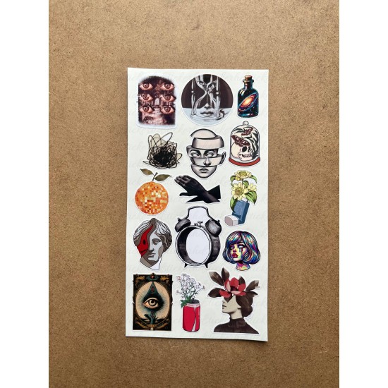 95 Adet Surreal Sanat Sticker Seti - Renkli Etiket, Planner Ajanda Bullet Journal Art Laptop Tablet 95 Adet Surreal Sanat Sticker Seti - Renkli Etiket, Planner Ajanda Bullet Journal Art Laptop Tablet