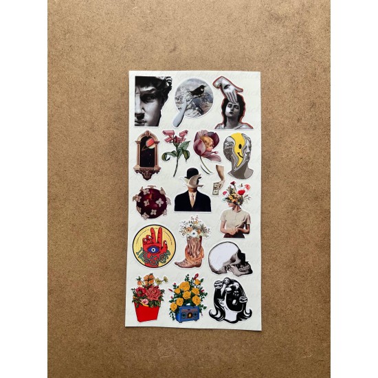 95 Adet Surreal Sanat Sticker Seti - Renkli Etiket, Planner Ajanda Bullet Journal Art Laptop Tablet 95 Adet Surreal Sanat Sticker Seti - Renkli Etiket, Planner Ajanda Bullet Journal Art Laptop Tablet