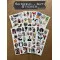 95 Adet Surreal Sanat Sticker Seti - Renkli Etiket, Planner Ajanda Bullet Journal Art Laptop Tablet