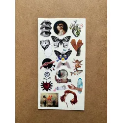 95 Adet Surreal Sanat Sticker Seti - Renkli Etiket, Planner Ajanda Bullet Journal Art Laptop Tablet