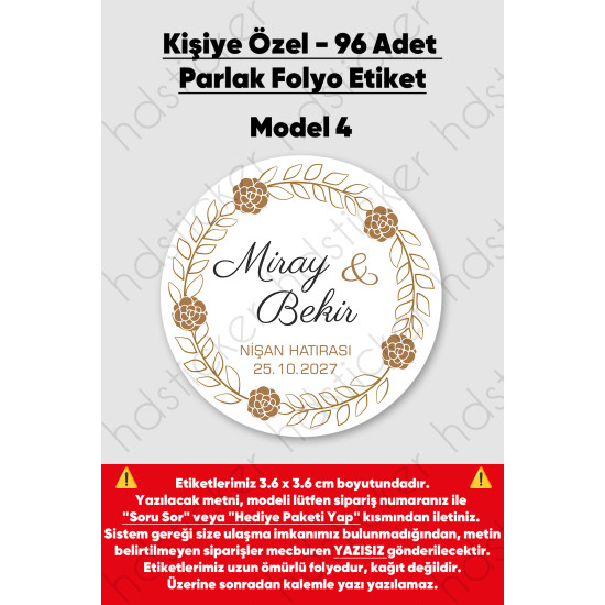 96 Adet Kişiye Özel Kına Nişan Nikah Düğün Sünnet Bebek Firma Etiketi Sticker Hediye Çikolata 3.6 cm 96 Adet Kişiye Özel Kına Nişan Nikah Düğün Sünnet Bebek Firma Etiketi Sticker Hediye Çikolata 3.6 cm