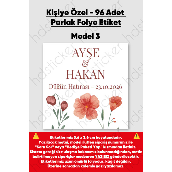 96 Adet Kişiye Özel Kına Nişan Nikah Düğün Sünnet Bebek Firma Etiketi Sticker Hediye Çikolata 3.6 cm 96 Adet Kişiye Özel Kına Nişan Nikah Düğün Sünnet Bebek Firma Etiketi Sticker Hediye Çikolata 3.6 cm