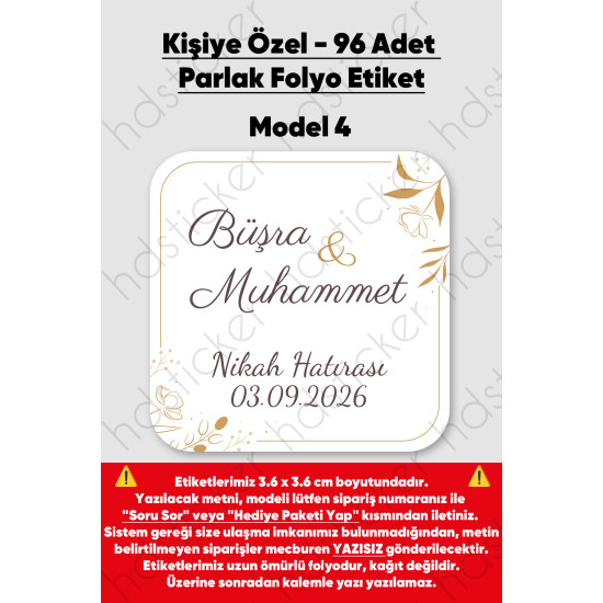 96 Adet Kişiye Özel Kına Nişan Nikah Düğün Sünnet Bebek Firma Etiketi Sticker Hediye Çikolata 3.6 cm 96 Adet Kişiye Özel Kına Nişan Nikah Düğün Sünnet Bebek Firma Etiketi Sticker Hediye Çikolata 3.6 cm