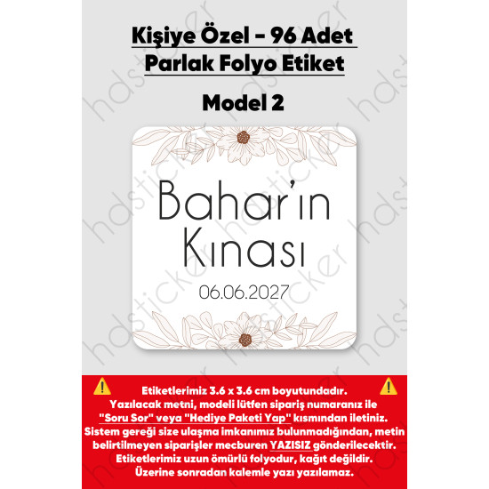 96 Adet Kişiye Özel Kına Nişan Nikah Düğün Sünnet Bebek Firma Etiketi Sticker Hediye Çikolata 3.6 cm 96 Adet Kişiye Özel Kına Nişan Nikah Düğün Sünnet Bebek Firma Etiketi Sticker Hediye Çikolata 3.6 cm