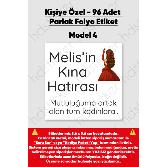 96 Adet Kişiye Özel Kına Nişan Nikah Düğün Sünnet Bebek Firma Etiketi Sticker Hediye Çikolata 3.6 cm 96 Adet Kişiye Özel Kına Nişan Nikah Düğün Sünnet Bebek Firma Etiketi Sticker Hediye Çikolata 3.6 cm